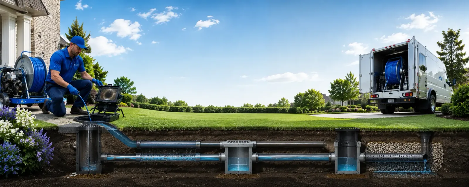 Outdoor drain cleaning information for New Richland, MN